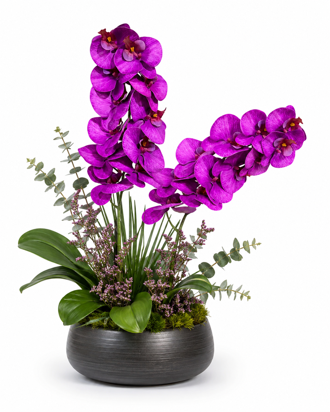 Magenta Faux Orchid Stem